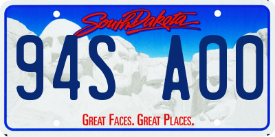 SD license plate 94SA00