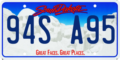 SD license plate 94SA95