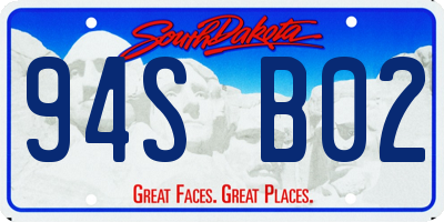 SD license plate 94SB02