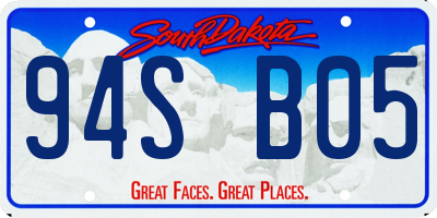 SD license plate 94SB05