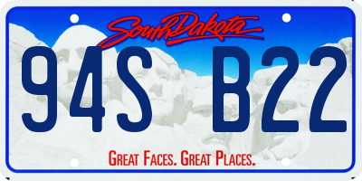 SD license plate 94SB22