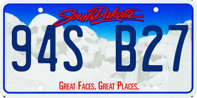 SD license plate 94SB27