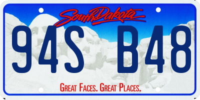 SD license plate 94SB48