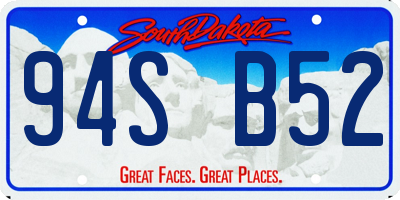 SD license plate 94SB52