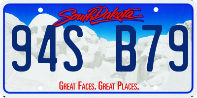 SD license plate 94SB79