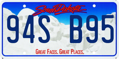 SD license plate 94SB95