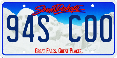 SD license plate 94SC00