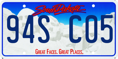SD license plate 94SC05