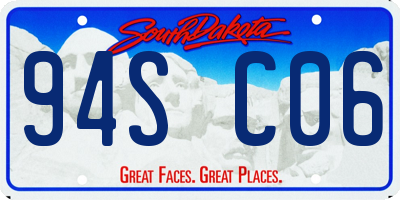 SD license plate 94SC06