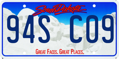 SD license plate 94SC09