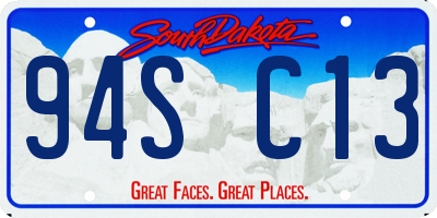 SD license plate 94SC13