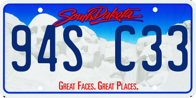 SD license plate 94SC33