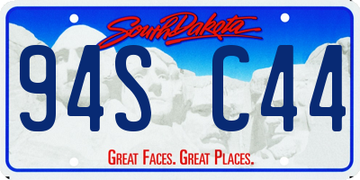 SD license plate 94SC44