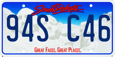 SD license plate 94SC46
