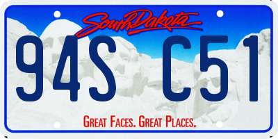 SD license plate 94SC51