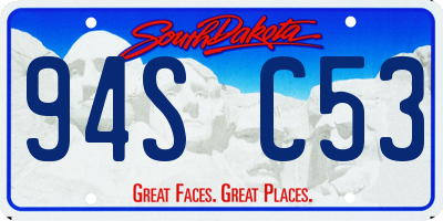 SD license plate 94SC53