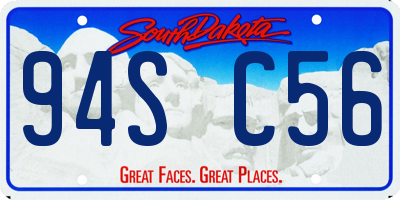 SD license plate 94SC56