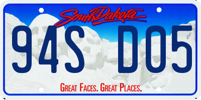SD license plate 94SD05
