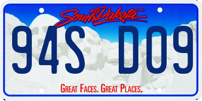 SD license plate 94SD09