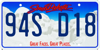 SD license plate 94SD18