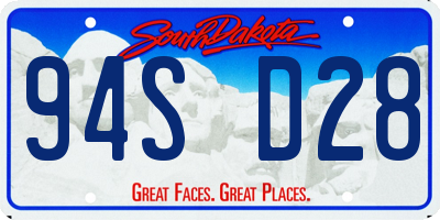 SD license plate 94SD28