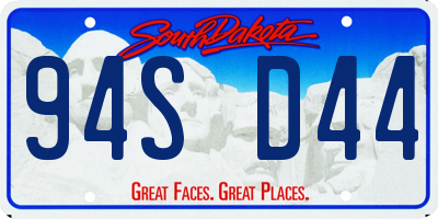 SD license plate 94SD44