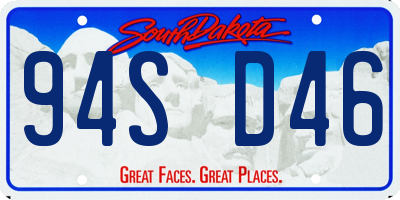 SD license plate 94SD46