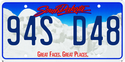 SD license plate 94SD48