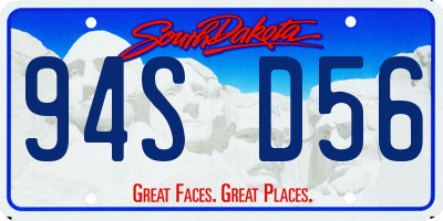 SD license plate 94SD56