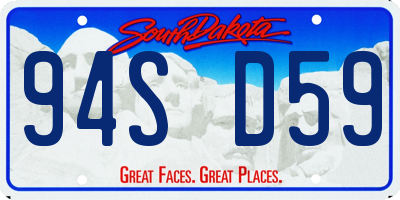 SD license plate 94SD59