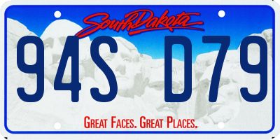 SD license plate 94SD79