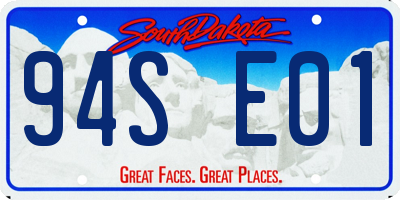 SD license plate 94SE01