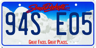 SD license plate 94SE05