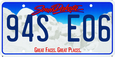 SD license plate 94SE06