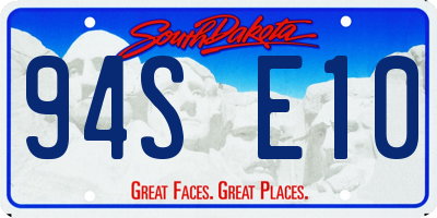 SD license plate 94SE10