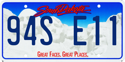 SD license plate 94SE11