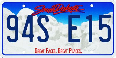 SD license plate 94SE15