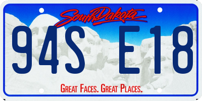 SD license plate 94SE18