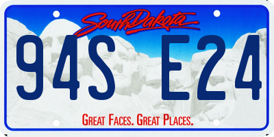 SD license plate 94SE24