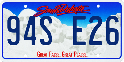 SD license plate 94SE26