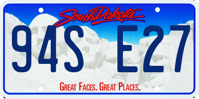 SD license plate 94SE27