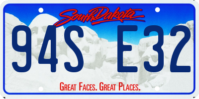 SD license plate 94SE32