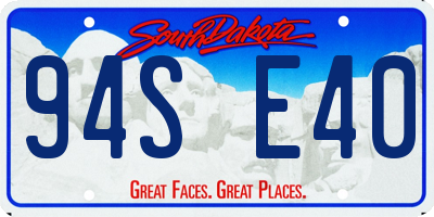 SD license plate 94SE40