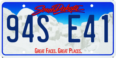 SD license plate 94SE41