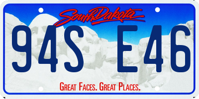 SD license plate 94SE46