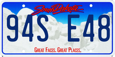 SD license plate 94SE48