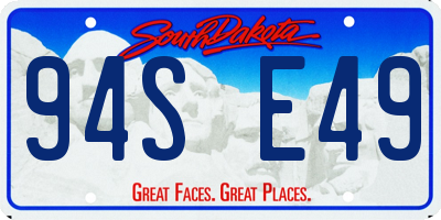 SD license plate 94SE49