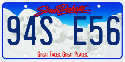 SD license plate 94SE56