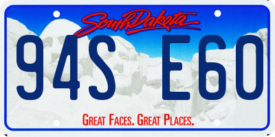 SD license plate 94SE60