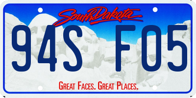 SD license plate 94SF05